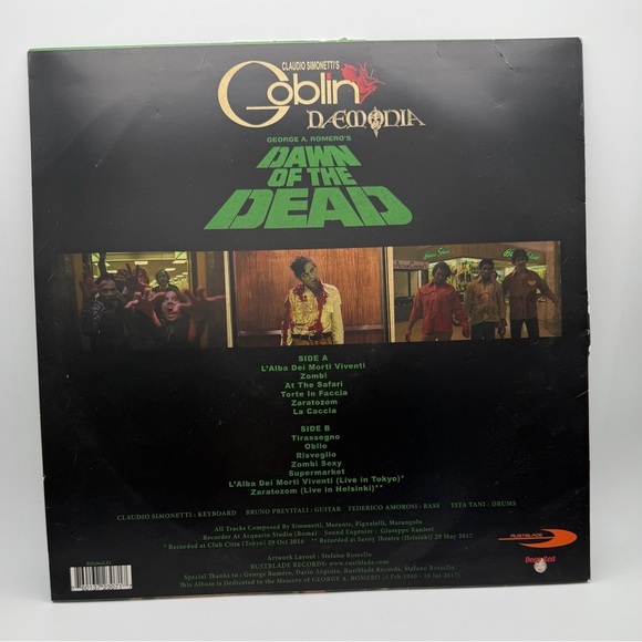 ‘Dawn of the Dead' (Reinterpretation) by Simonetti Vinyl Cover - Picture 2 of 2